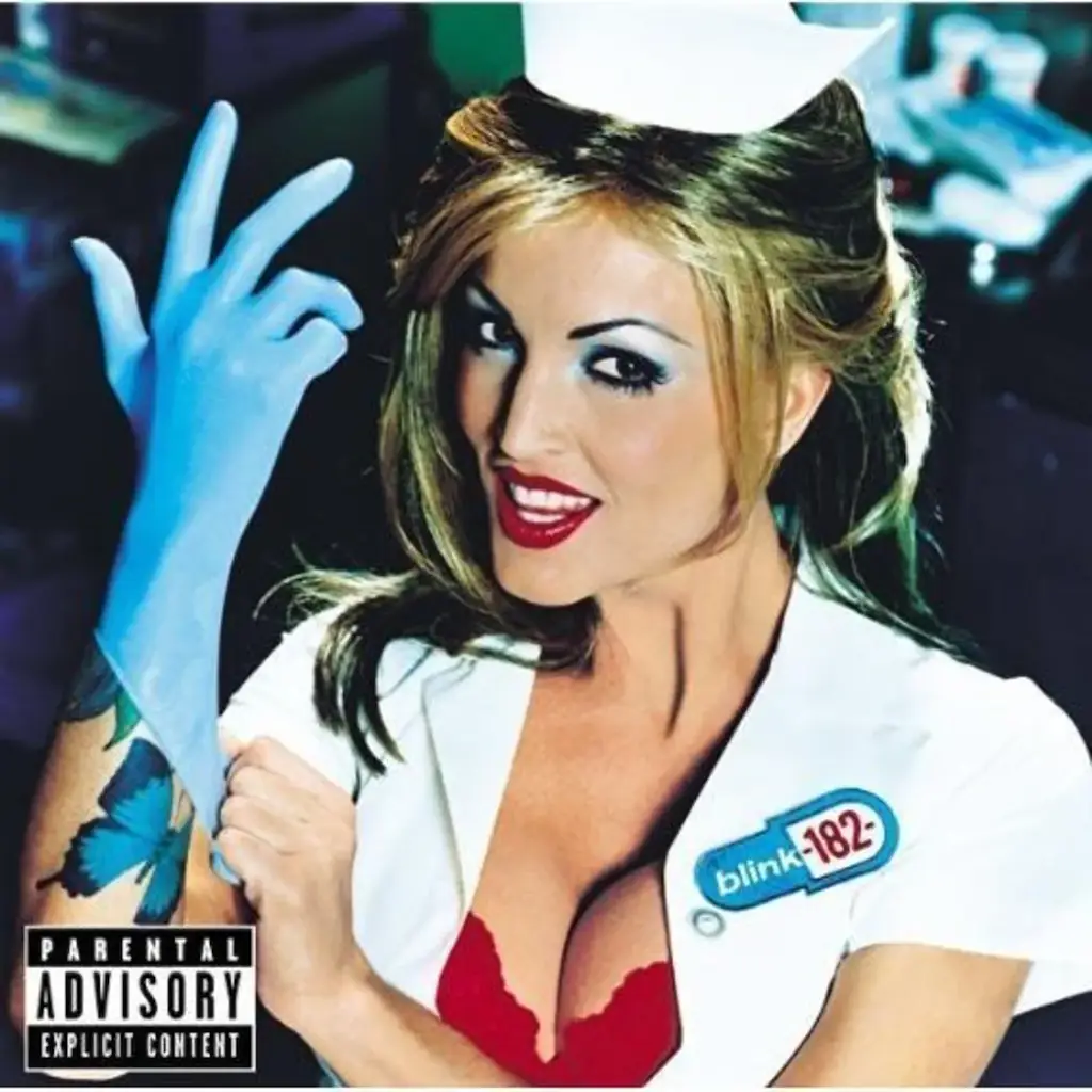 Janine Lindemuller on the Enema of the State cover. Credit: MCA