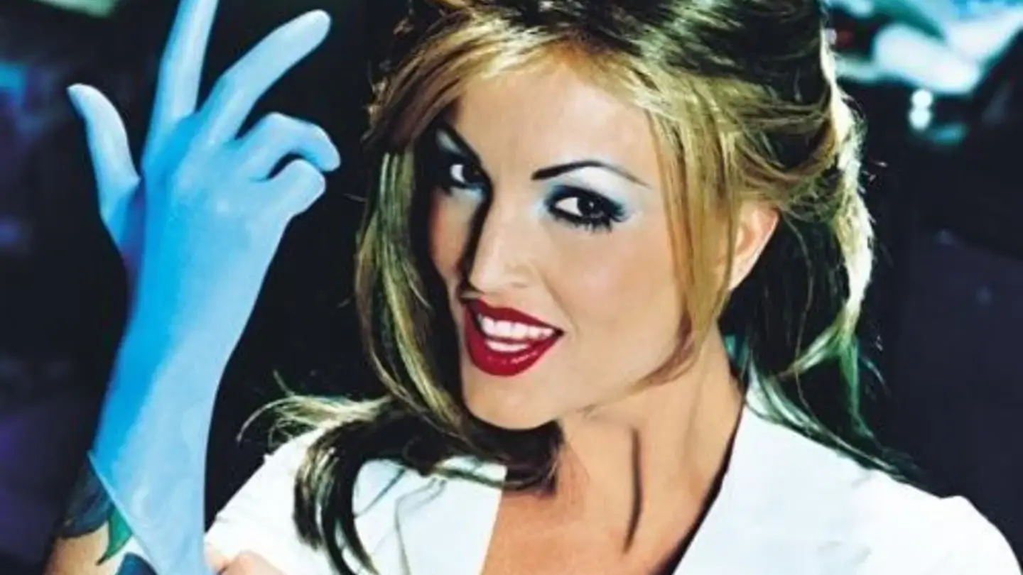 Janine Lindemuller on the Enema of the State cover. Credit: MCA