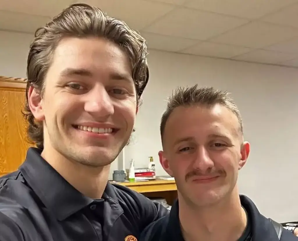 John Rudat (left) claims he will wear his scars with 'pride'. Credit: GoFundMe