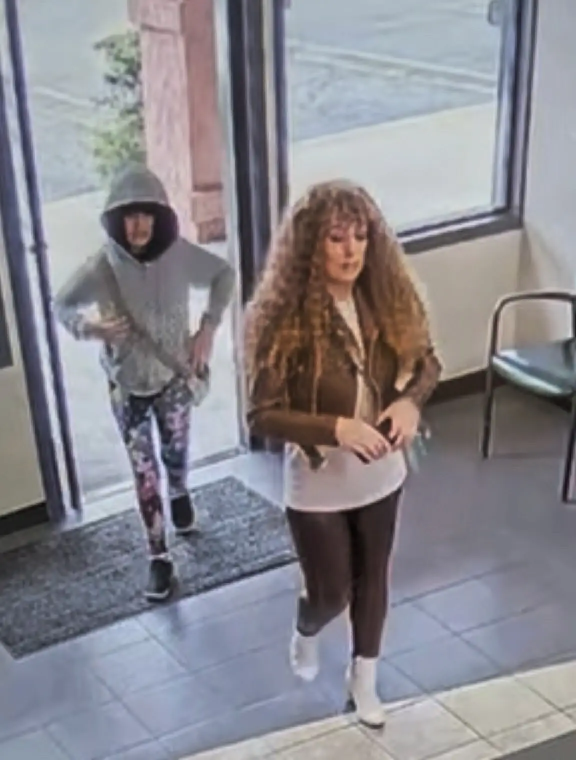Melodee and Ashlee were captured on CCTV appearing to be wearing wigs. Credit: SBSO
