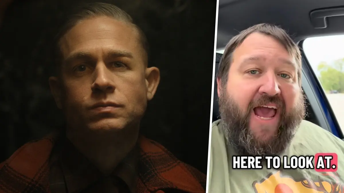 Charlie Hunnam in Monster: The Ed Gein Story and TikTok user @WonderfullyWi.