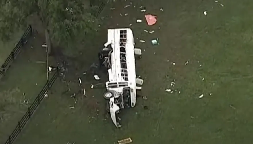 8 dead and 40 hospitalized following horror bus crash in Florida