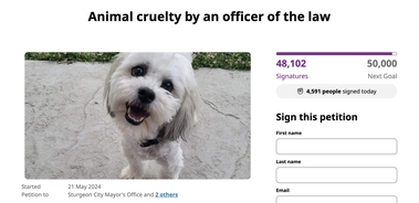 Mayor resigns and federal lawsuit is filed after Missouri cop guns down man's lost blind and deaf dog