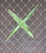 Homeowner urged to take caution after finding bizarre leaf 'X' left outside his home