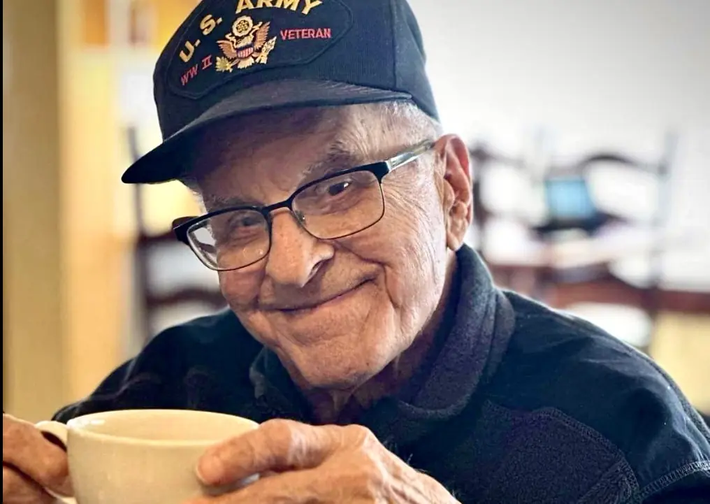 American WWII veteran reveals his secret to a long life after celebrating 103rd birthday