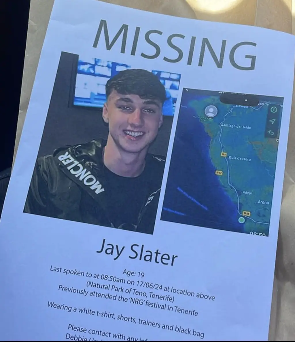 Jay Slater's father makes emotional plea as he joins the search for missing teen