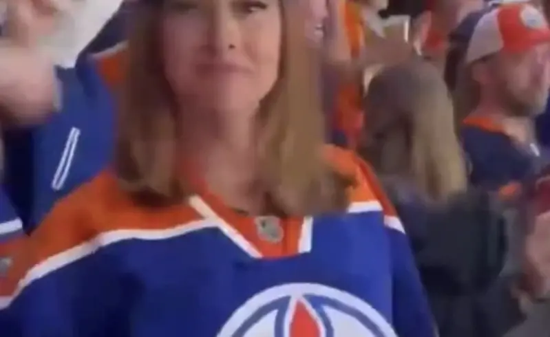 Oilers' fan who went viral for flashing crowd signs with Playboy
