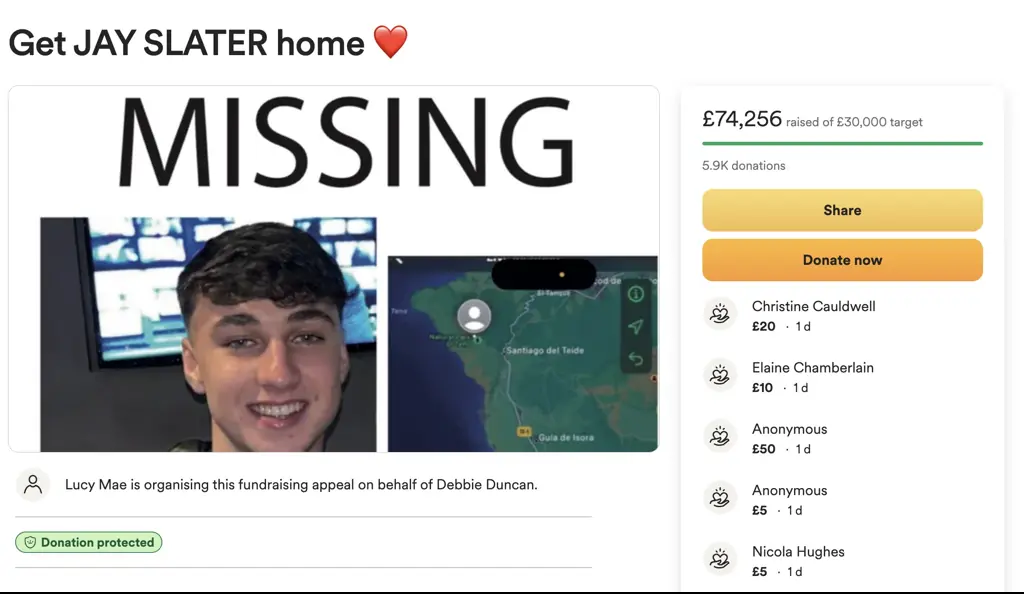 The current money raised on a GoFundMe for the family stands at £74,000. Credit: GoFundMe
