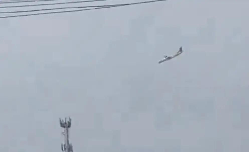 Harrowing footage captures moment passenger plane falls from the sky tragically killing everyone on board