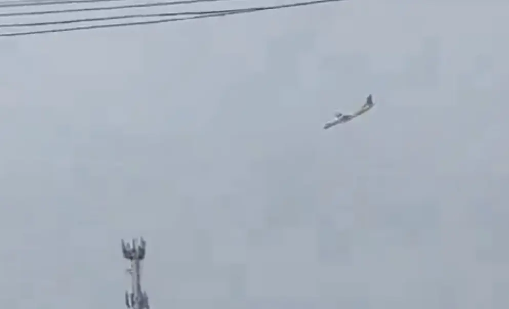 Harrowing footage captures moment passenger plane falls from the sky tragically killing everyone on board