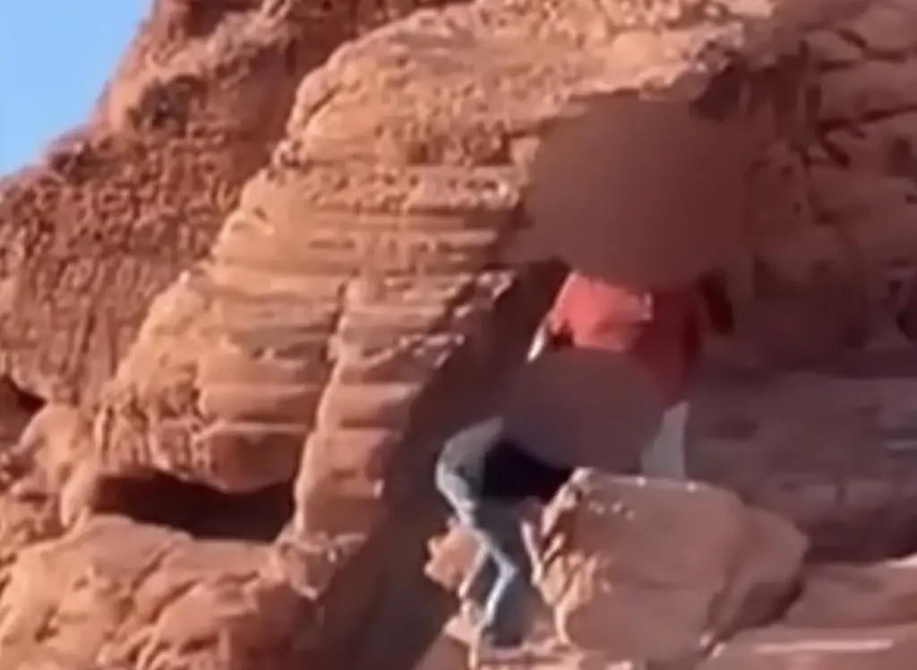 Two men indicted after causing outrage for alleged act on 140 million-year-old Nevada rock formation