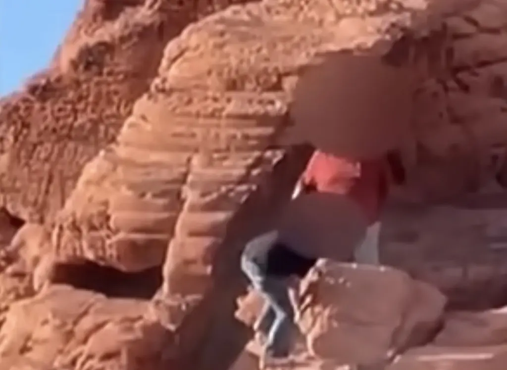 Two men indicted after causing outrage for alleged act on 140 million-year-old Nevada rock formation