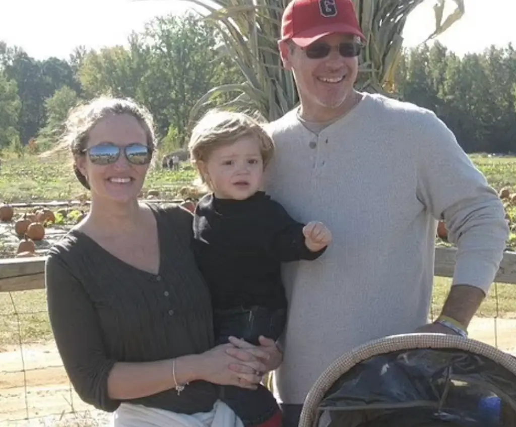 Marcee Gray is seen with son Colt Gray and estranged husband Colin Gray in 2011. Credit: Facebook