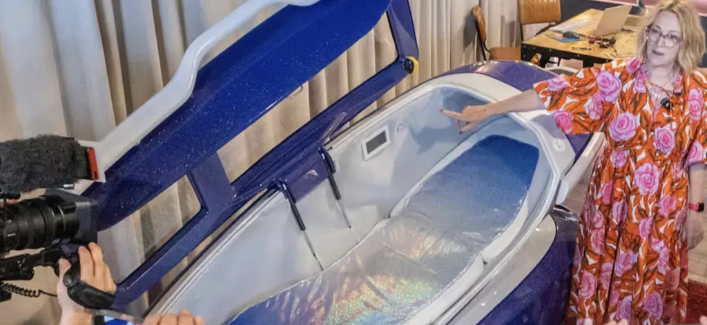 Creators of controversial suicide pod respond to claims first person to die using it was found with 'strangulation marks'