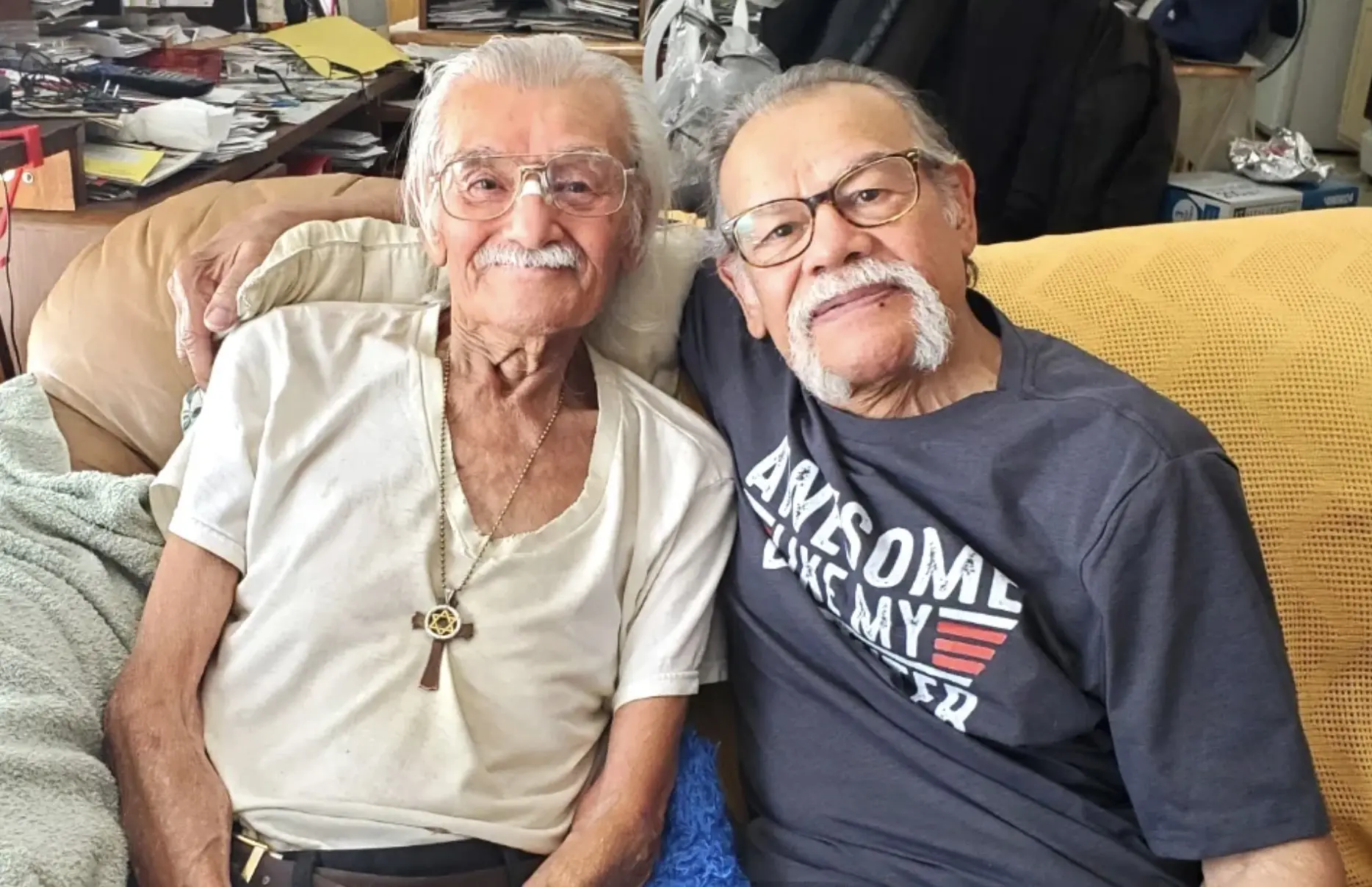 The two brothers finally reunited after 73 years. Credit: Alida Alequin