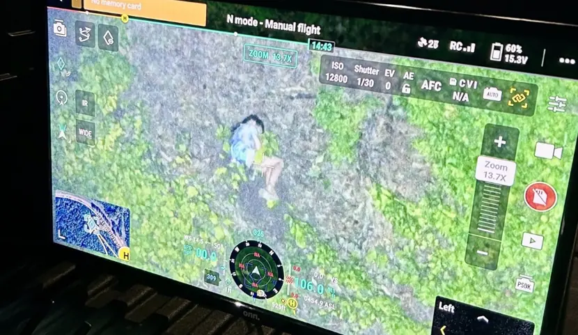 Heart-pounding moment missing 10-year-old girl is found by drone in Louisiana woods