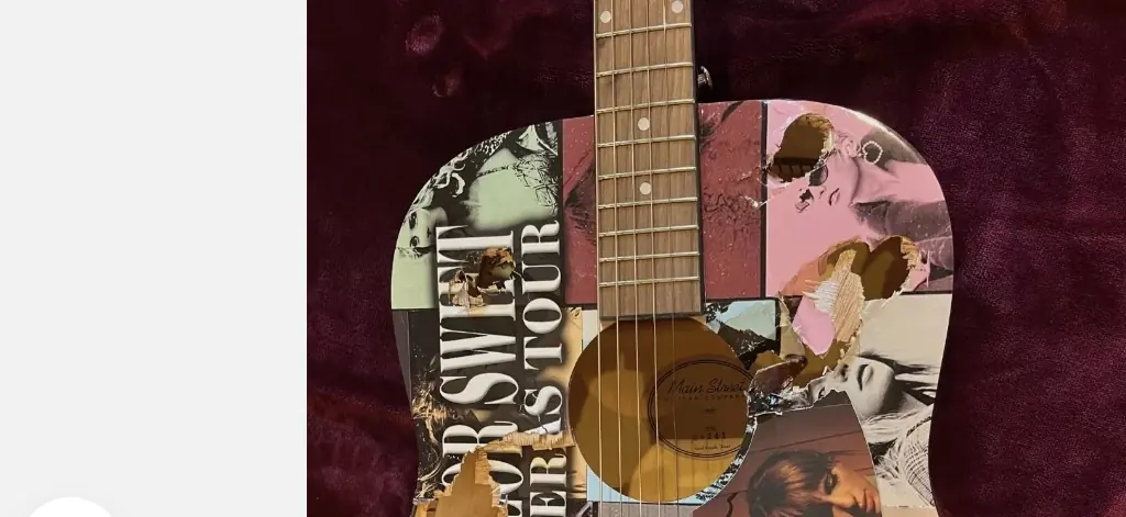 The guitar was donated back to the non-profit for them to sell online. Credit: eBay