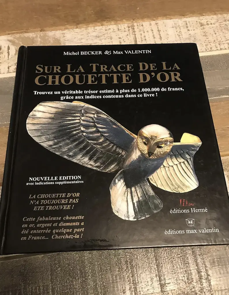 The hunt was inspired by book Sur la trace de la Chouette d’Or. Credit: Amazon