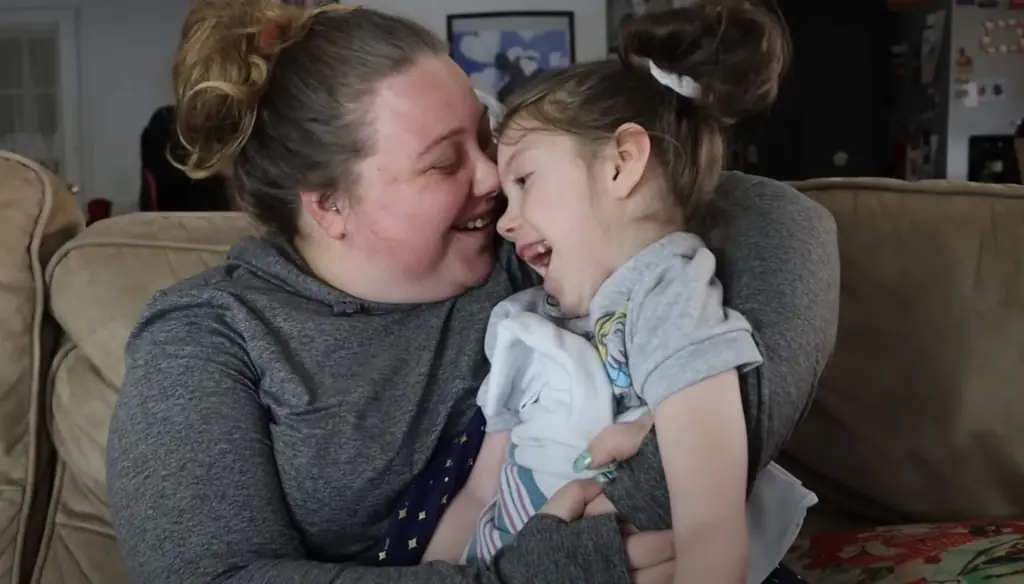 Mom issues warning after healthy baby daughter is left brain-damaged after somebody kissed her on the mouth