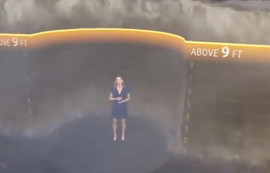 Locals urged to evacuate after 'terrifying' simulation shows how high the storm surge from Hurricane Milton could get