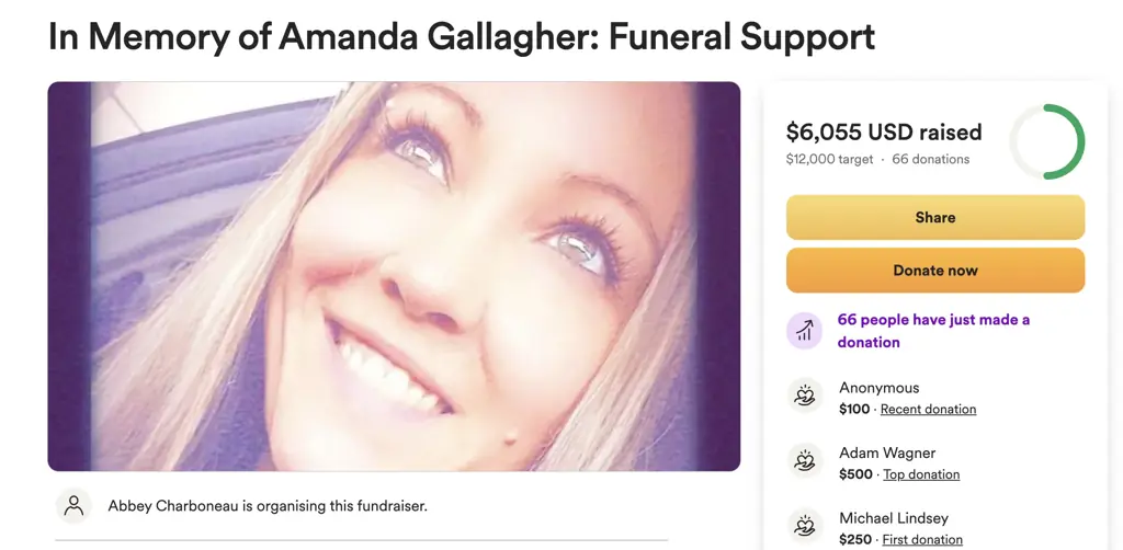 More than half of the target has been raised. Credit: GoFundMe