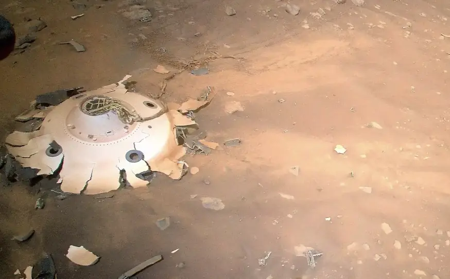 Truth behind 'otherworldly' wreckage found on Mars surface by NASA's Mars helicopter
