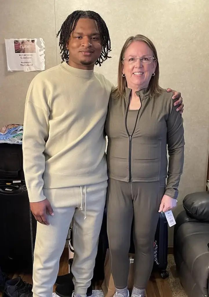 Jamal and Wanda became life-long friends after a text mix-up. Credit: Instagram/jamalhinton12