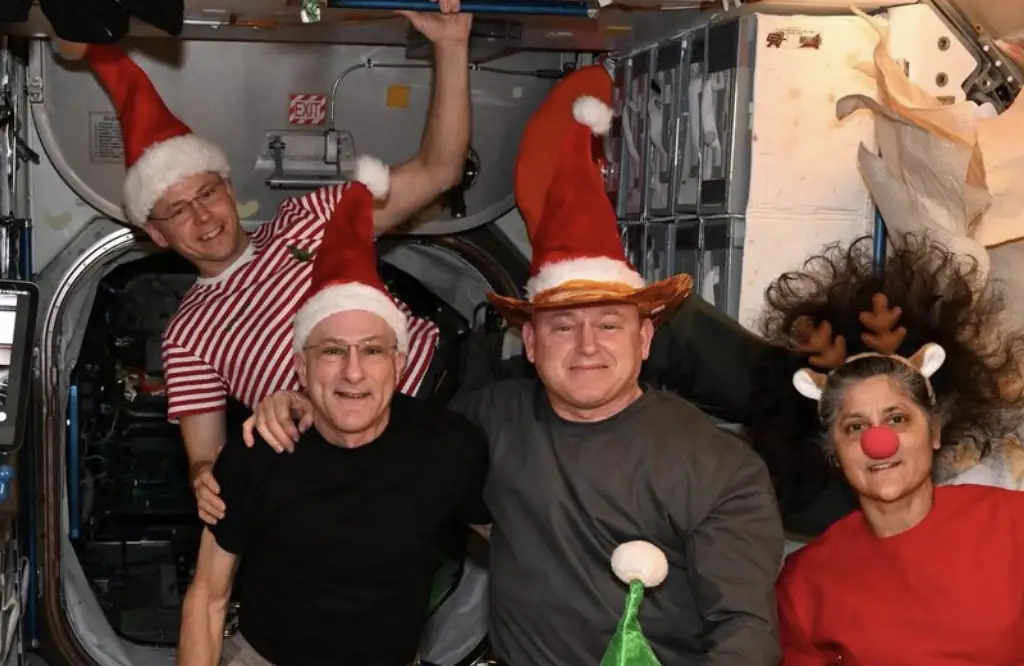 Christmas photo of stranded astronauts on International Space Station sparks outrageous conspiracy theories