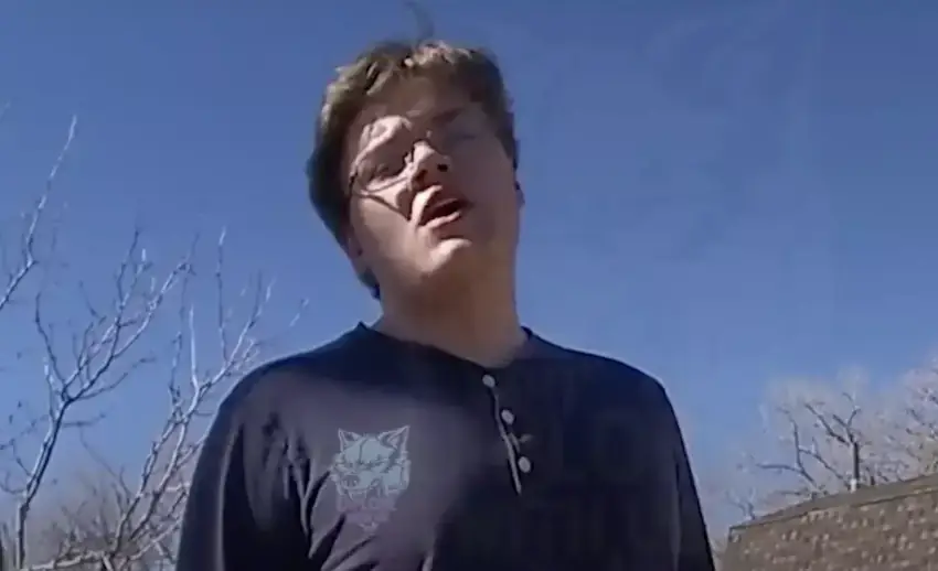Disturbing moment teen confessed to having a man's severed head in bedroom caught on police body camera