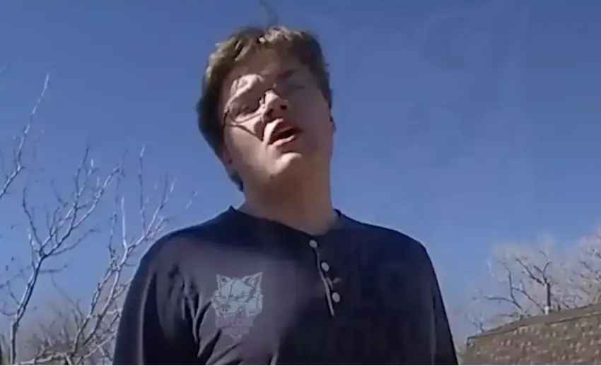 Disturbing moment teen confessed to having a man's severed head in bedroom caught on police body camera