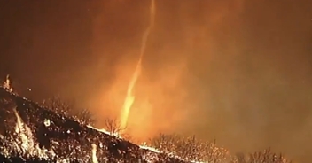 Eerie 'firenado' captured on camera as Los Angeles fires continue