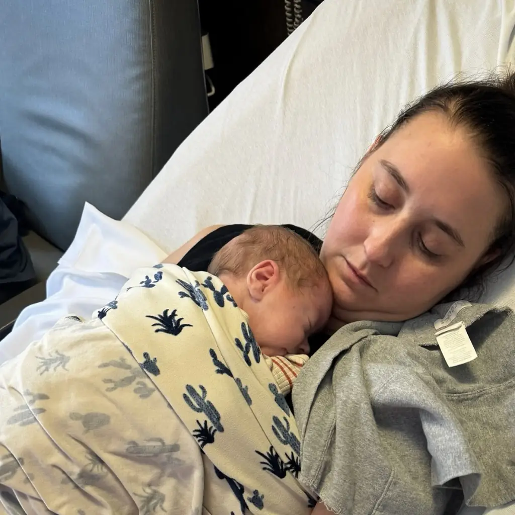 Mother and son both survived the gruelling birth. Credit: Instagram/Brieandbeau