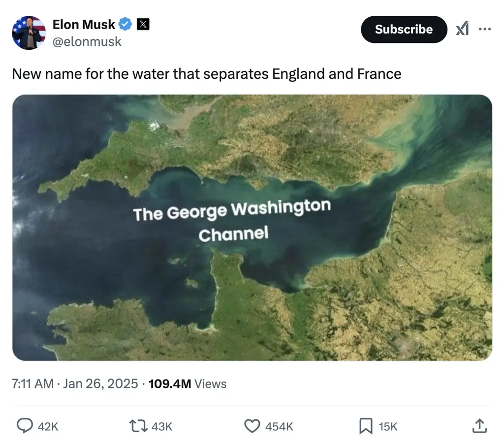 Musk shared his idea on X. Credit: X