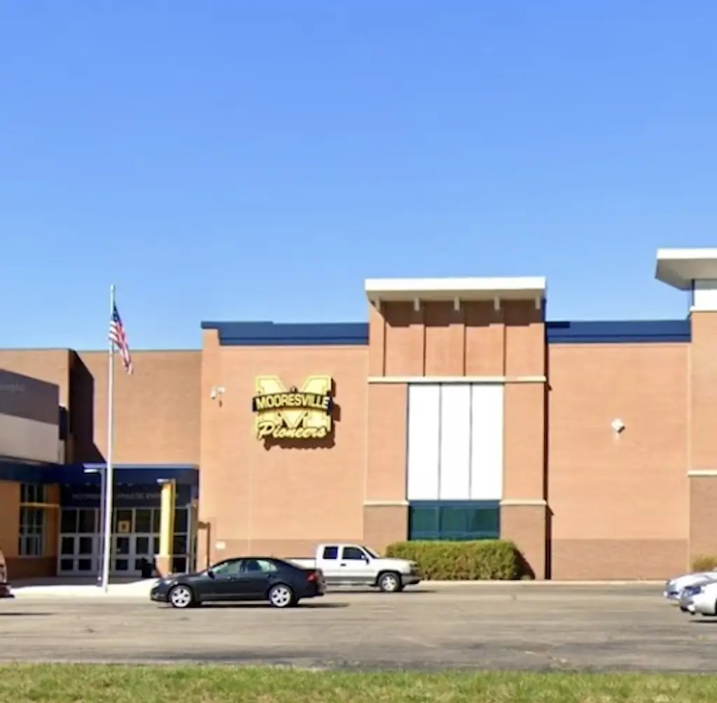 Mooresville High School was the alleged target. Credit: Google Maps