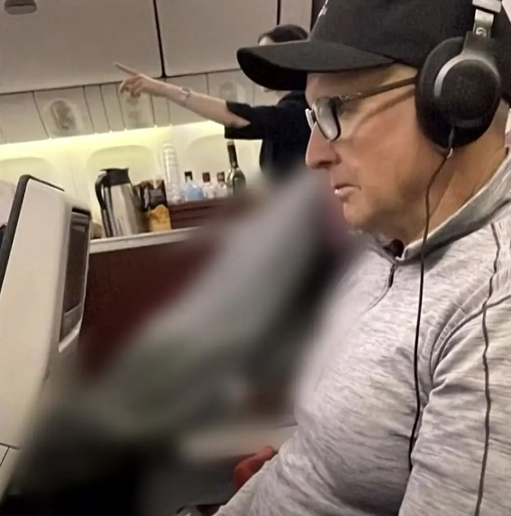 The couple says there were other empty seats on the plane. Credit: Channel 9/A Current Affair/YouTube