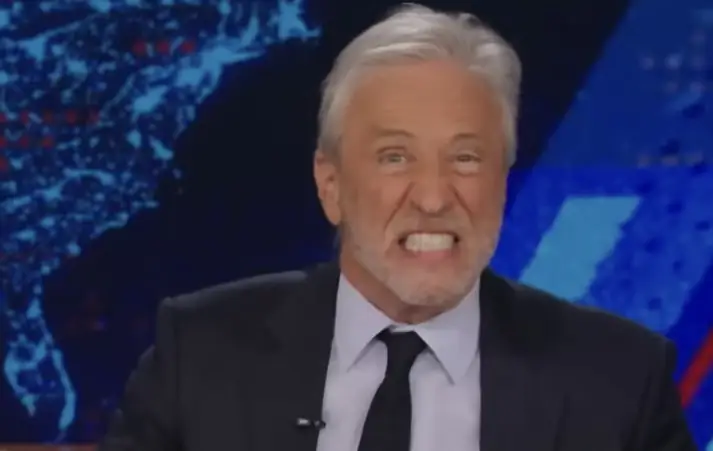 Jon Stewart accidentally slices hand open as he angrily blasts Elon Musk's DOGE cuts and the pharmaceutical industry