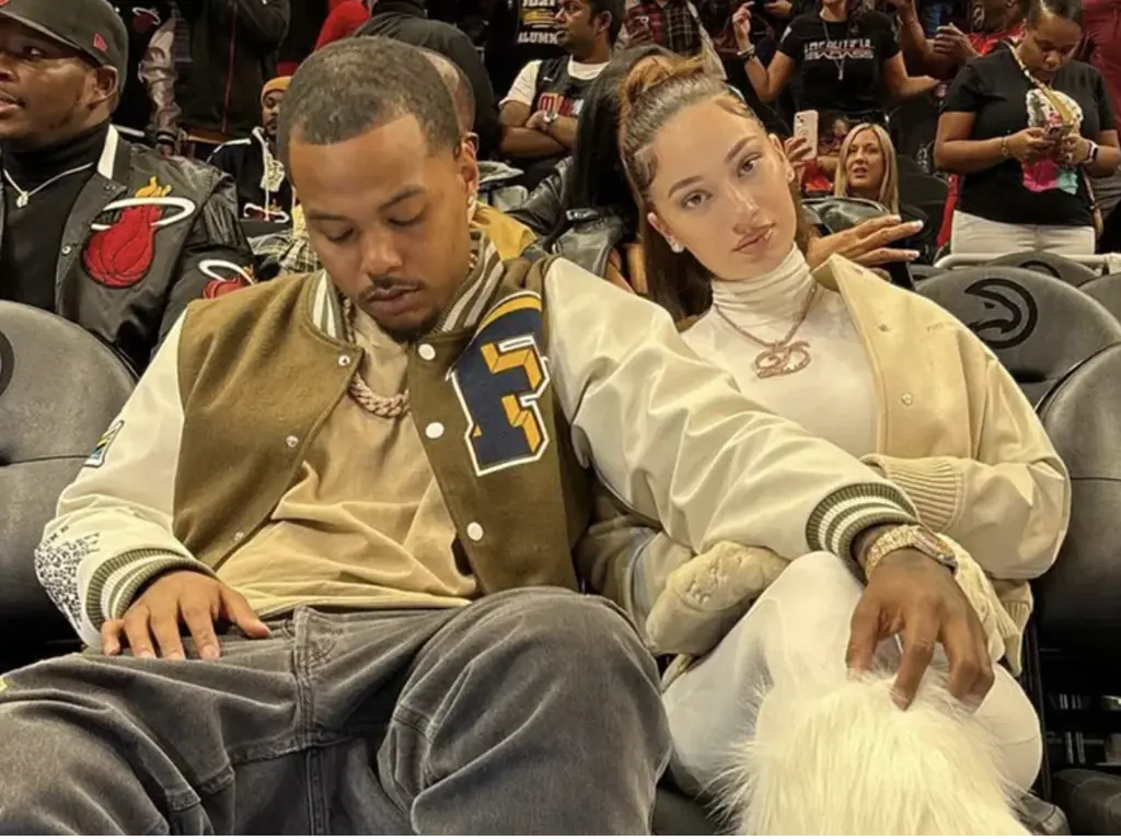 Bhad Bhabie with her boyfriend, Le Vaughn. Credit: Bhad Bhabie / Instagram 