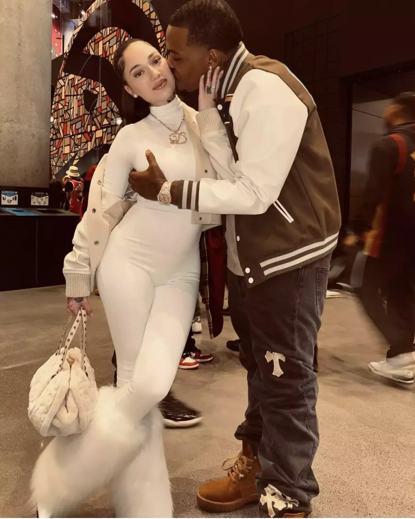 Bhad Bhabie with her boyfriend, Le Vaughn. Credit: Le Vaughn / Instagram