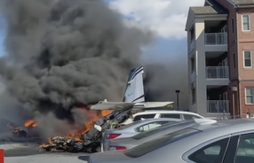 Startling footage shows fiery aftermath as plane crashes in Pennsylvania neighborhood