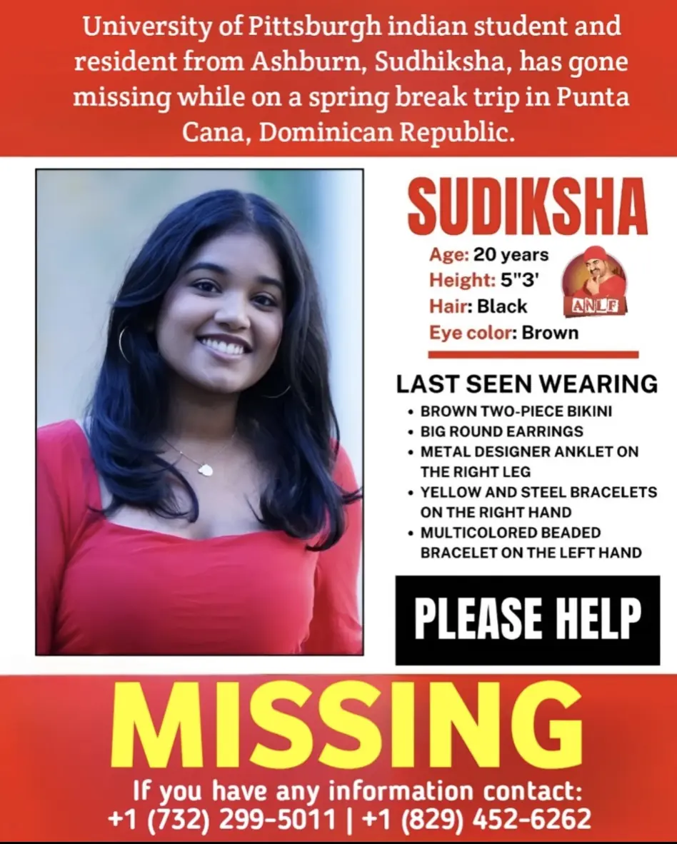 The student disappeared while on vacation the Dominican Republic. Credit: X