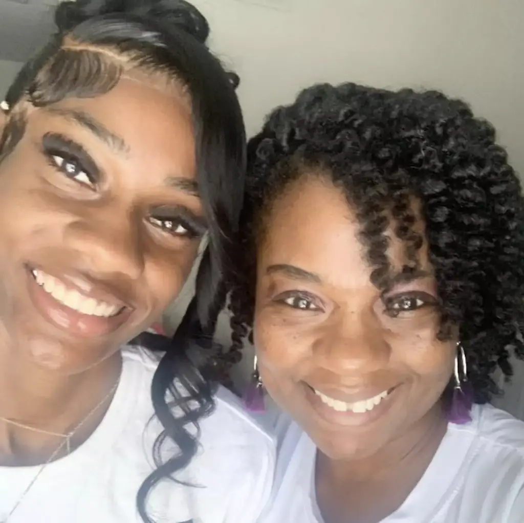 Natalie with her mom. Credit: Facebook/Formeka Black