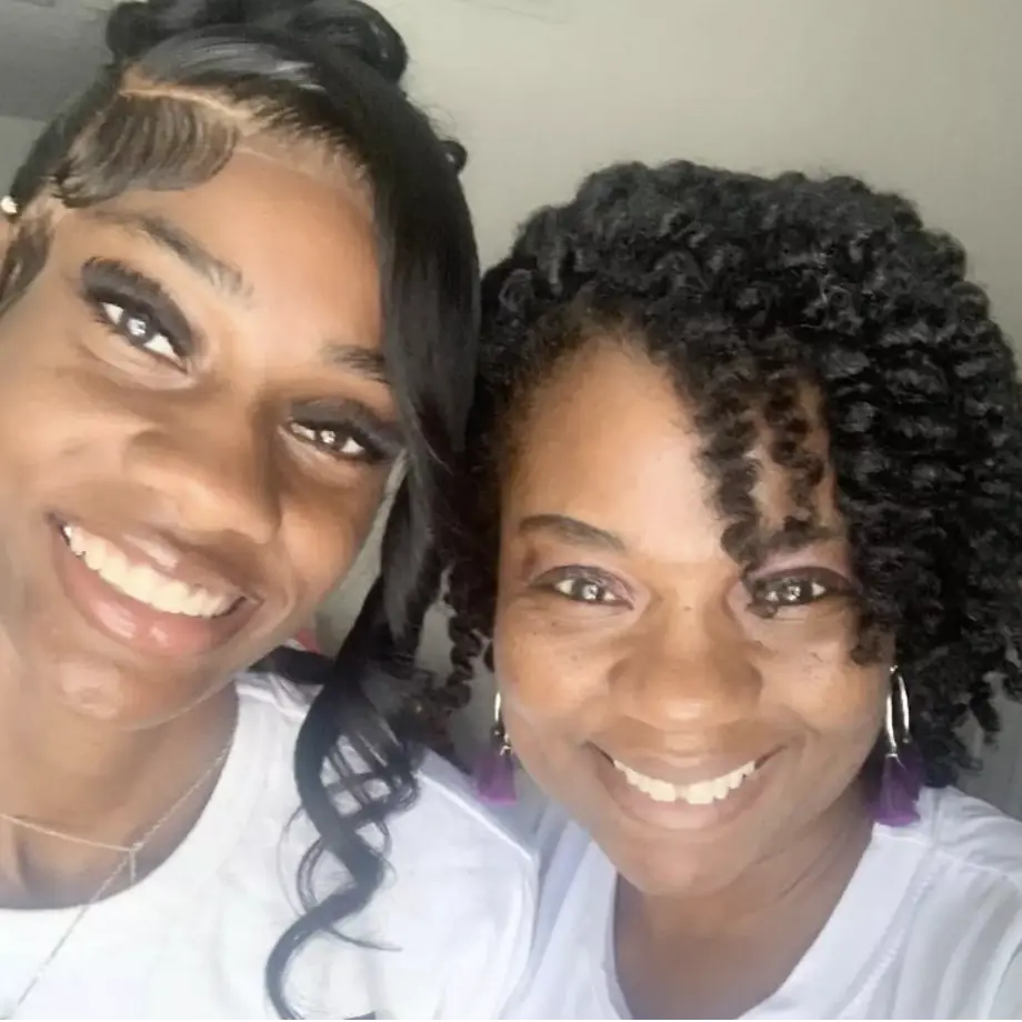 Natalie with her mom. Credit: Facebook/Formeka Black