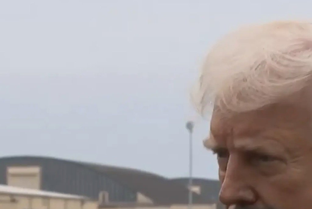 Some people are sharing a bizarre conspiracy theory after the footage circulated online. Credit: Fox/X