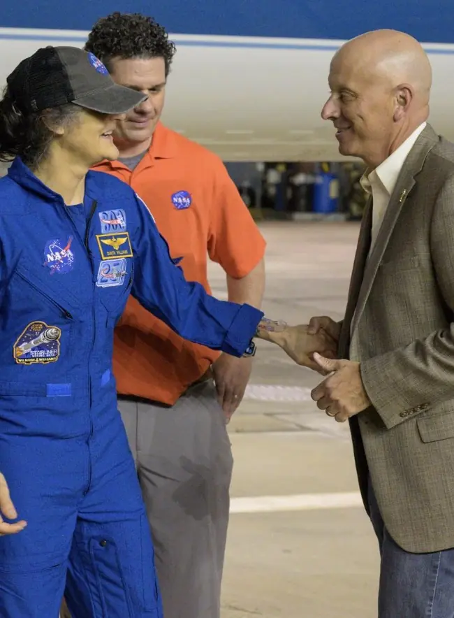 Images of Suni Williams have caused concern. Credit: X / @NASA_Johnson