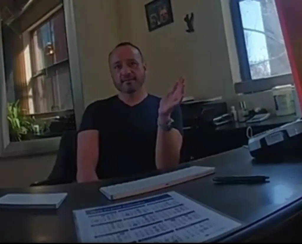 New bodycam footages suggests the couple were approached twice by the same man back in December. Credit: Santa Fe County Sheriff's Office via Fox News