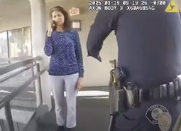 Cop's chilling six-word comment captured on bodycam after mom 'kills her 11-year-old son during Disneyland vacation'