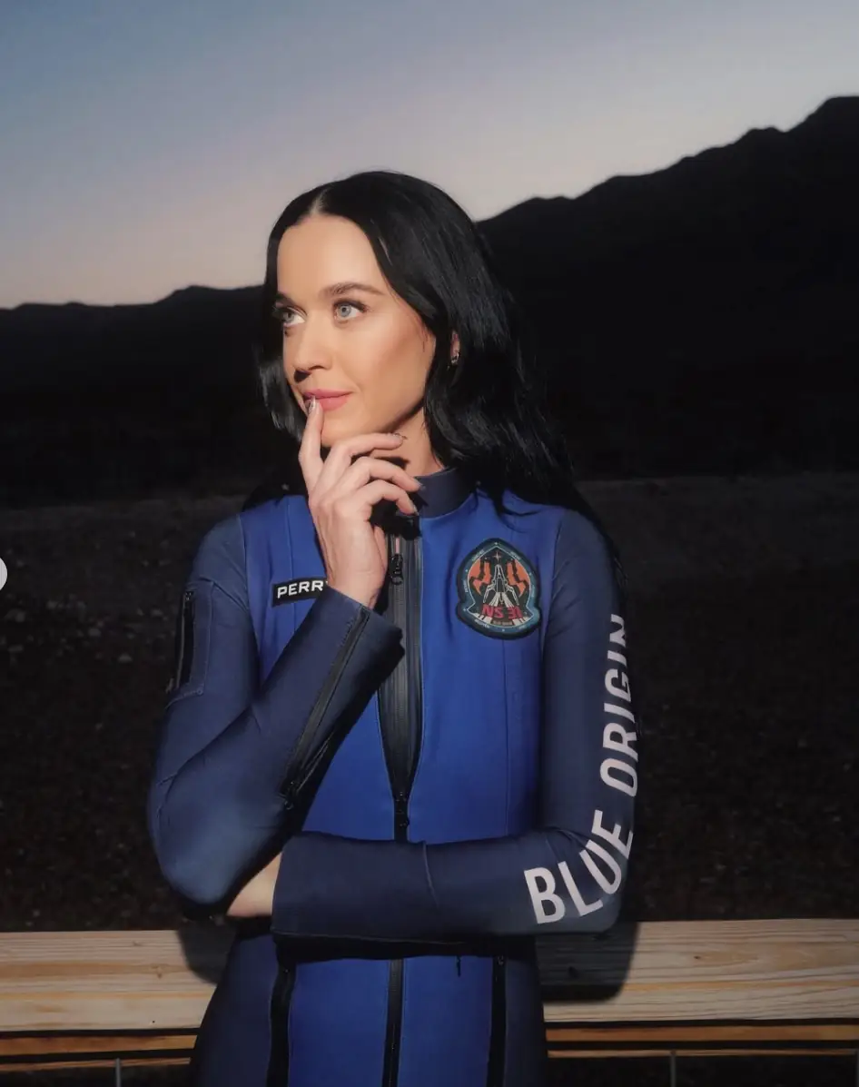 Katy Perry completes space flight with all-female crew