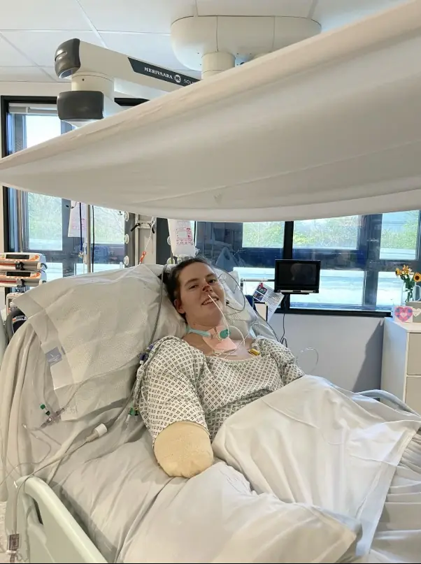 Lily had all of her limbs amputated. Credit: GoFundMe