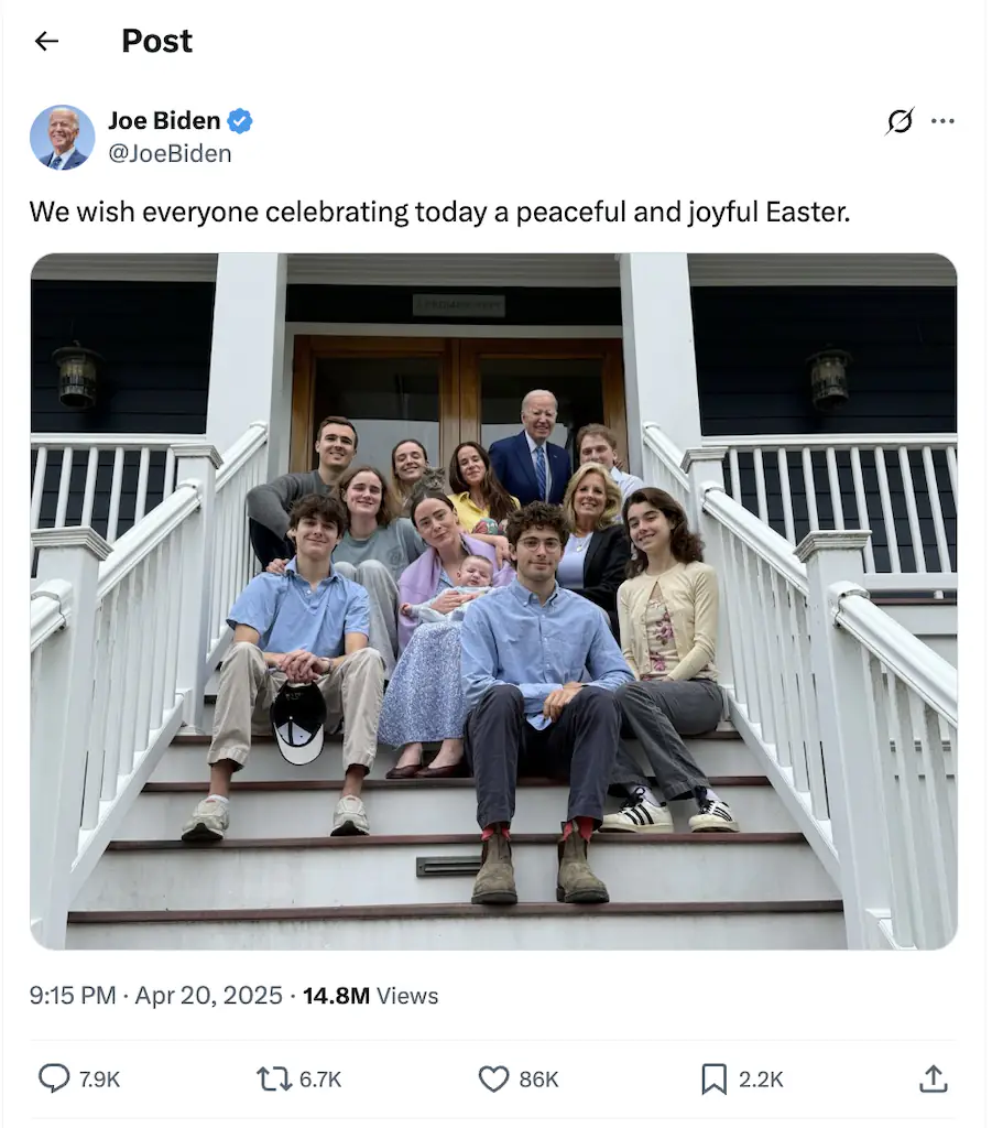 Credit: Joe Biden / X