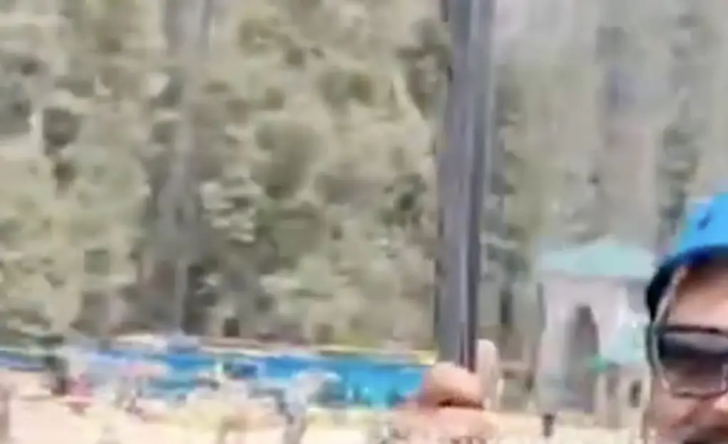 Haunting video shows tourist enjoying zip line - totally unaware a terrorist attack was unfolding below him